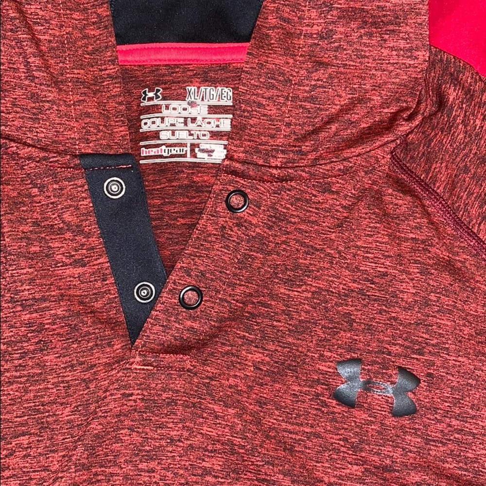 Red black sports hoodie